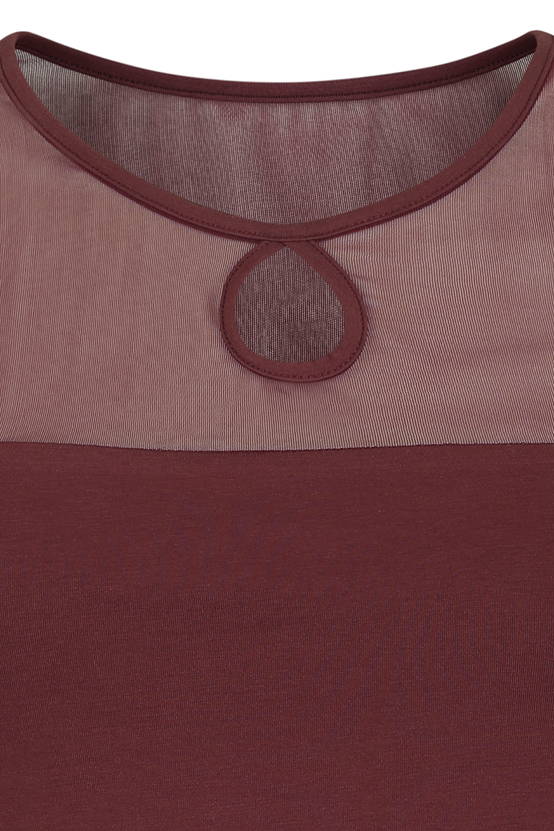 4068143320375 - Top mit Spitze RED Top bordeaux in L