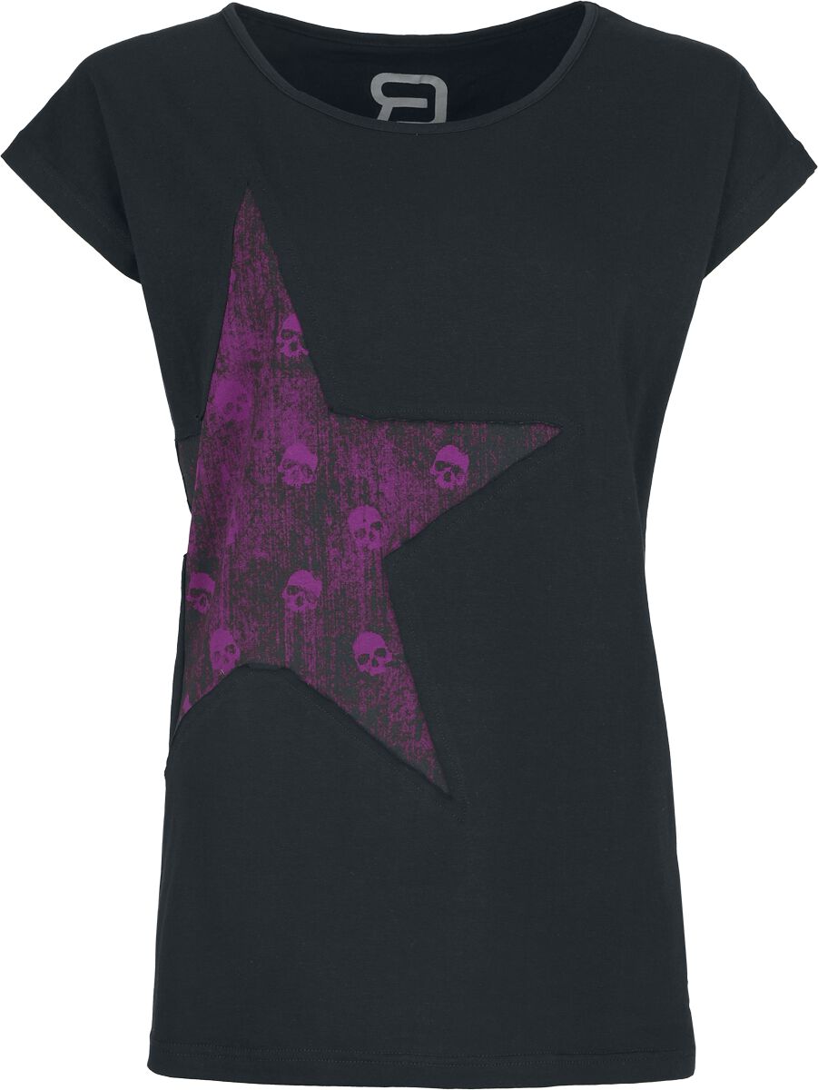 4068143320535 - T-Shirt mit Stern T-Shirt schwarz in XL