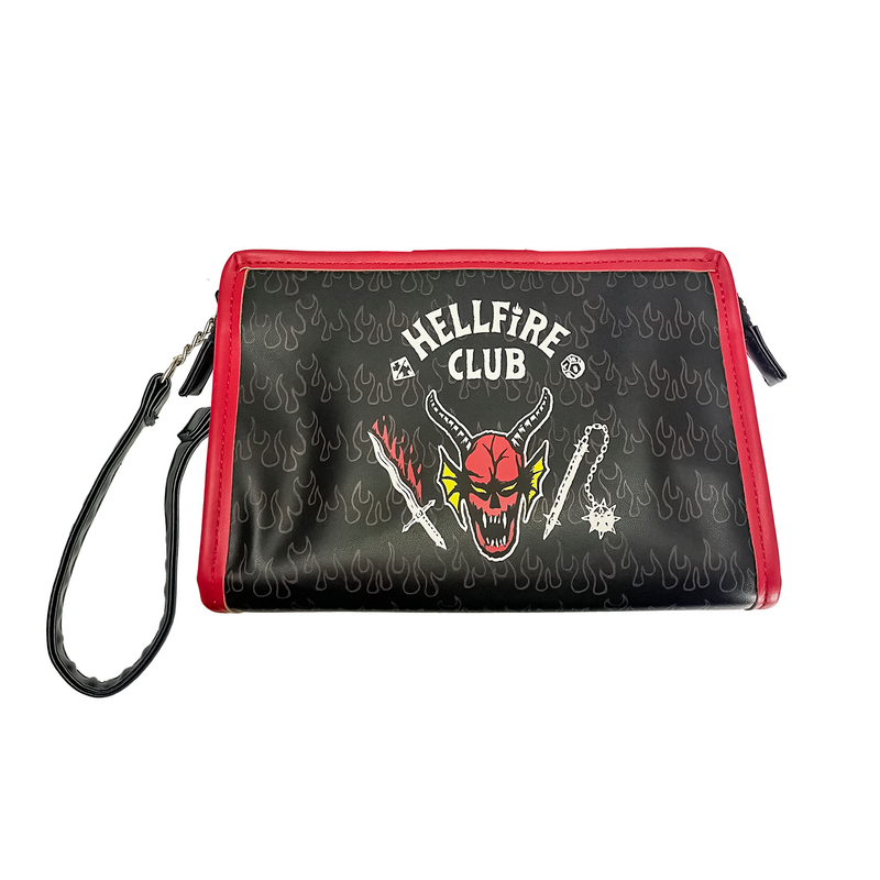 Stranger Things  Toiletry Bag - Hellfire Club - black-white-red