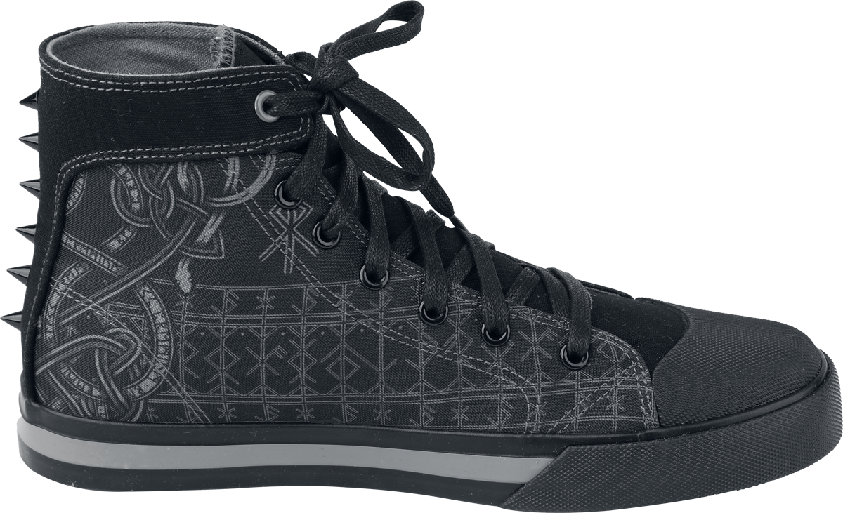 Thumbnail - Black Premium by EMP Celtic Snake Canvas Sneaker Sneaker schwarz in EU40