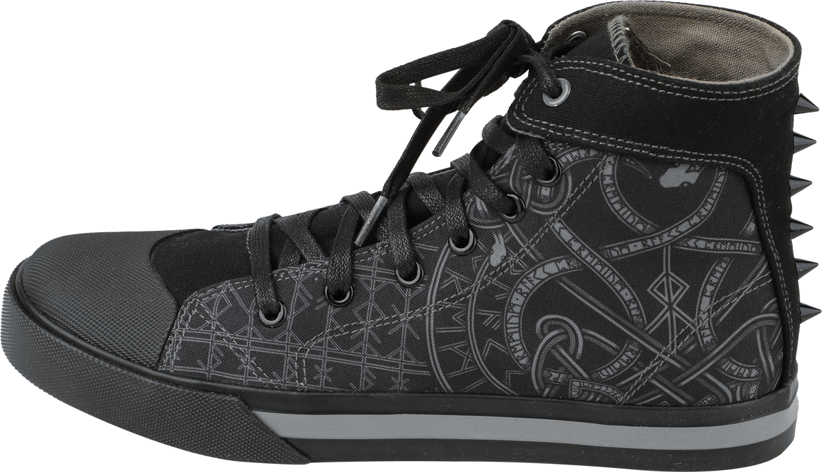 Thumbnail - Black Premium by EMP Celtic Snake Canvas Sneaker Sneaker schwarz in EU40
