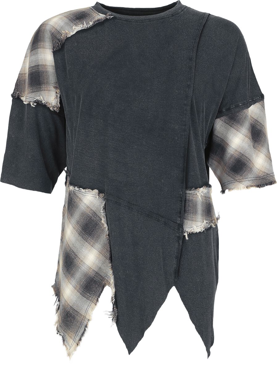 4068143335980 - Essential check T-Shirt Oversize T-Shirt schwarz in XL