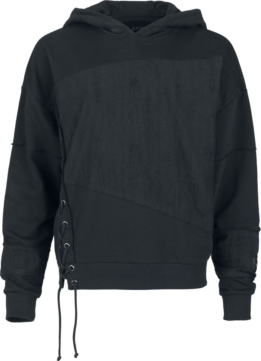 4068143324786 - Essential Hoodie  mit Schnürung Kapuzenpullover schwarz in S