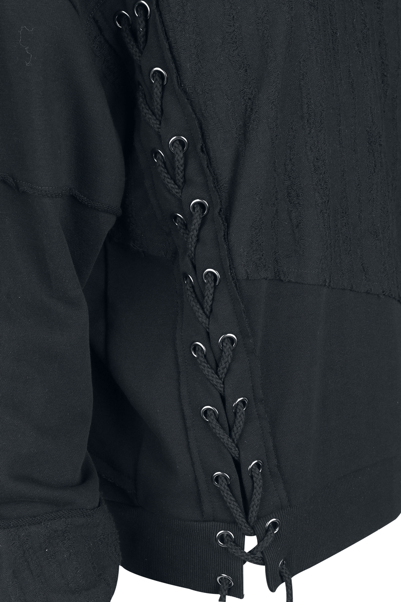 Thumbnail - Black Premium by EMP Essential Hoodie  mit Schnürung Kapuzenpullover schwarz in XL