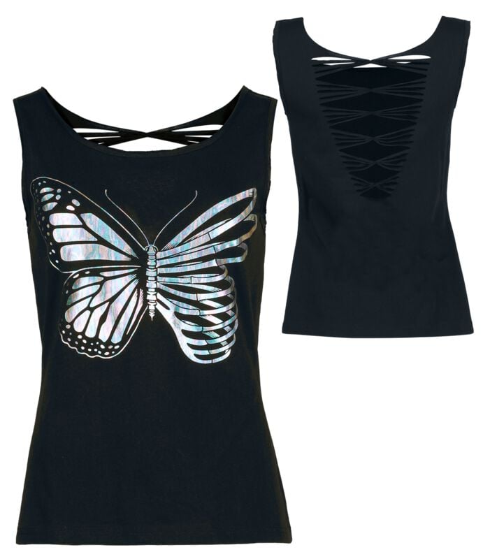 4068143325783 - Cute Morbid Top schwarz in L