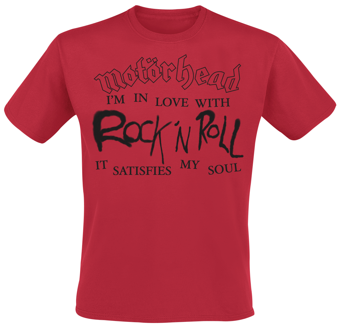 Motörhead  T-Shirt - 50 In Love With Rock N Roll - for Men - red