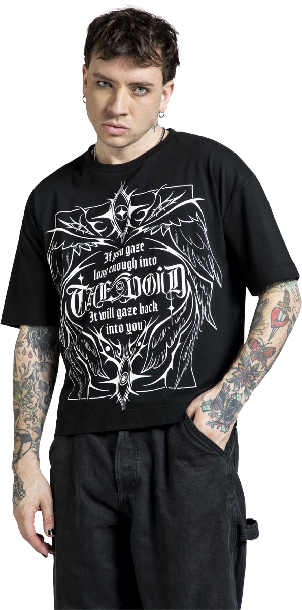 Thumbnail - Gothicana by EMP The Void T-Shirt schwarz in XXL