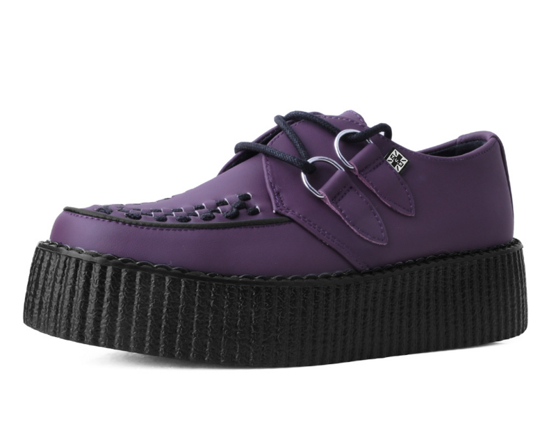 Creepers Gothic av T.U.K. - Viva High Creeper - Dam - vinröd