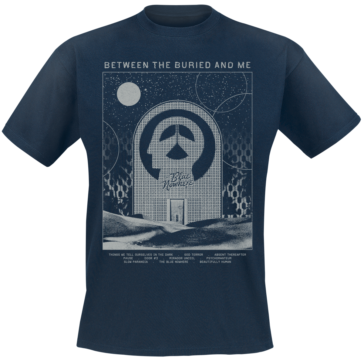 Between The Buried And Me  T-Shirt - TBN Tracklist - for Men - navy