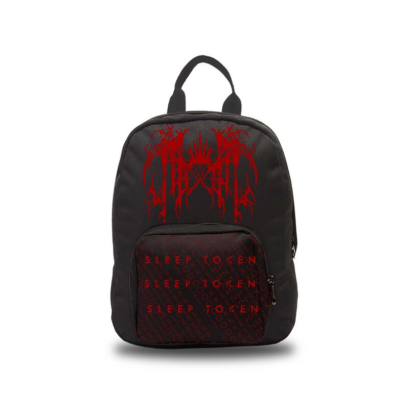 5061098711945 - Grunge Logo Mini-Rucksack schwarz rot
