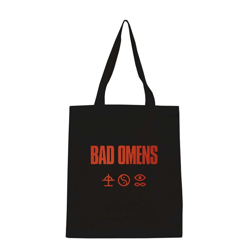 Torba z materiału  z Bad Omens - Omens 3 czarny