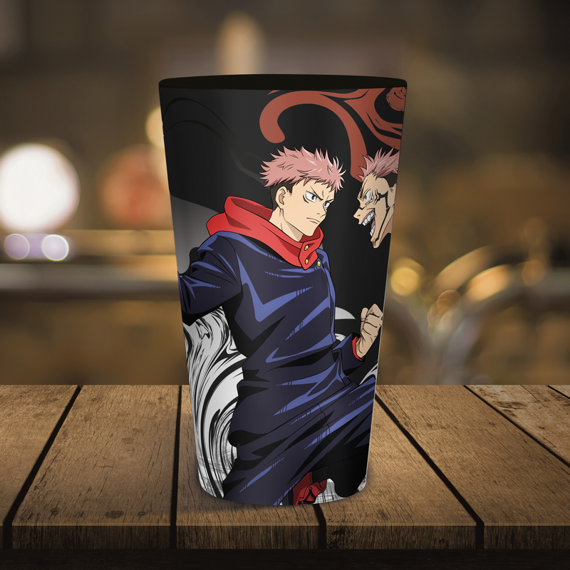 Thumbnail - Jujutsu Kaisen Itadori & Sukuna Trinkglas multicolor