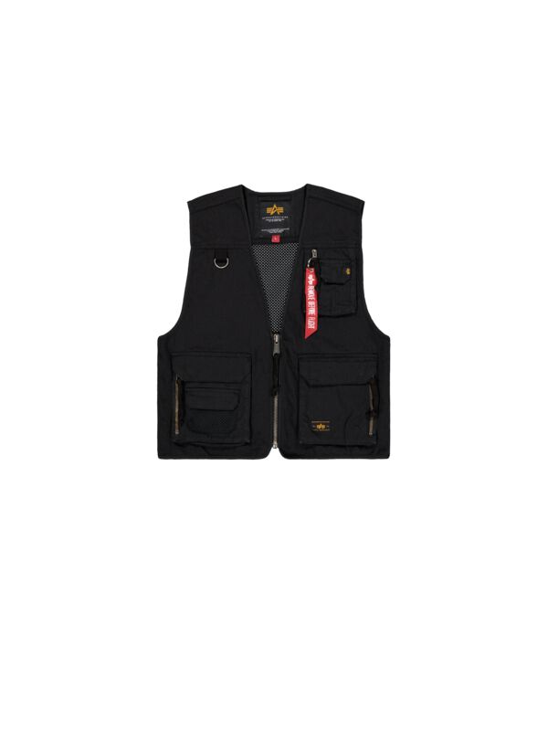 Alpha Industries Weste - Mesh Utility Vest - S bis XXL - für Männer - Größe S - schwarz
