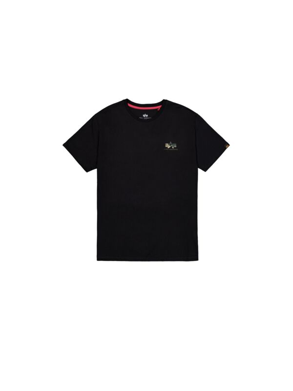 Levně Alpha Industries Tričko s kamufláž potiskem Tričko černá