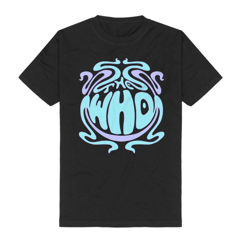 The Who  T-Shirt - Psychedelic Logo - for Men - black
