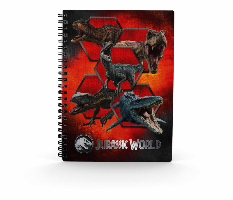 Jurassic Park  Note Pad - Jurassic World - Carnivorous - 3D Notebook - multicolour