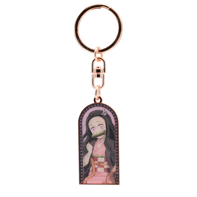 Demon Slayer Anime Keyring Pendant - Lenticular Nezuko - multicolour
