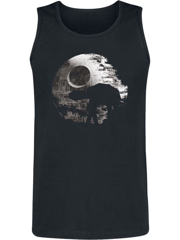 Levně Star Wars AT AT - Death Star Tank top černá