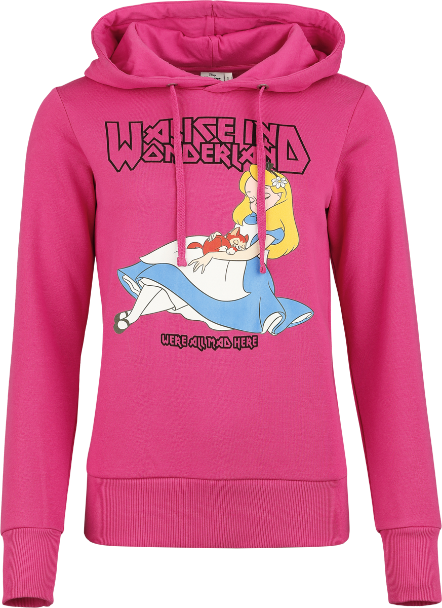 Luvtröja Anime av Alice i Underlandet - We're All Mad Here - Dam - rosa