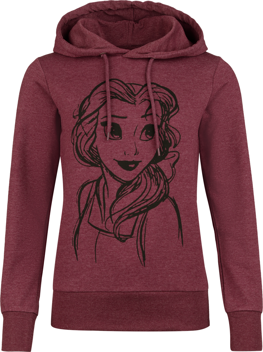 Disney Princess Disney Hoodie - Belle - for Women - mottled red