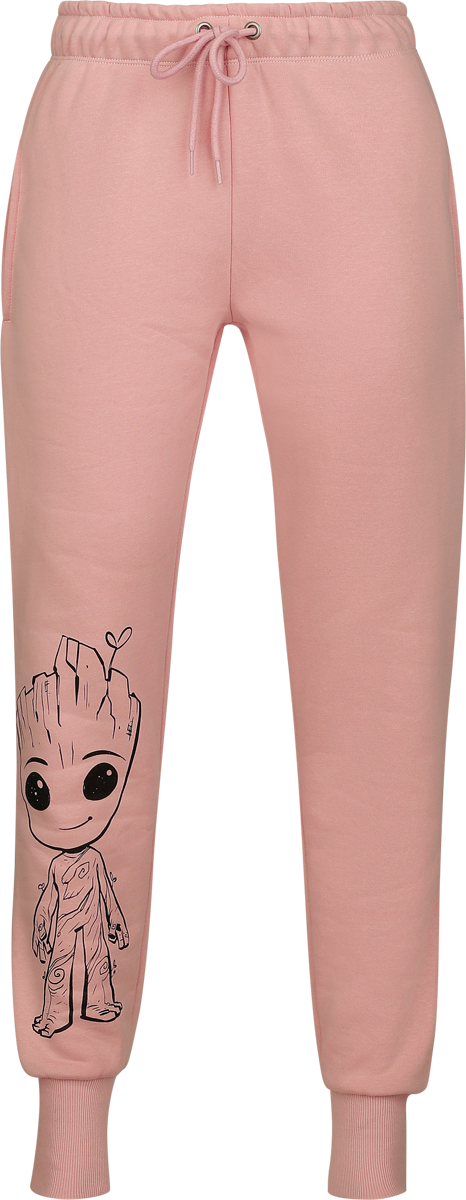 Guardians Of The Galaxy Disney Tracksuit Trousers - I Am Groot - for Women - dusky pink