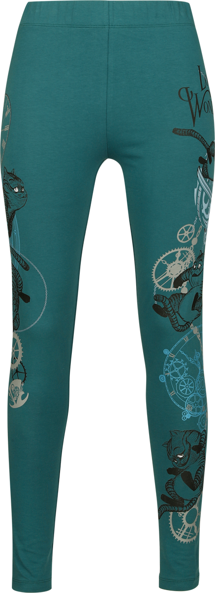 Alice in Wonderland Disney Leggings - Looking for Wonderland - for Women - petrol