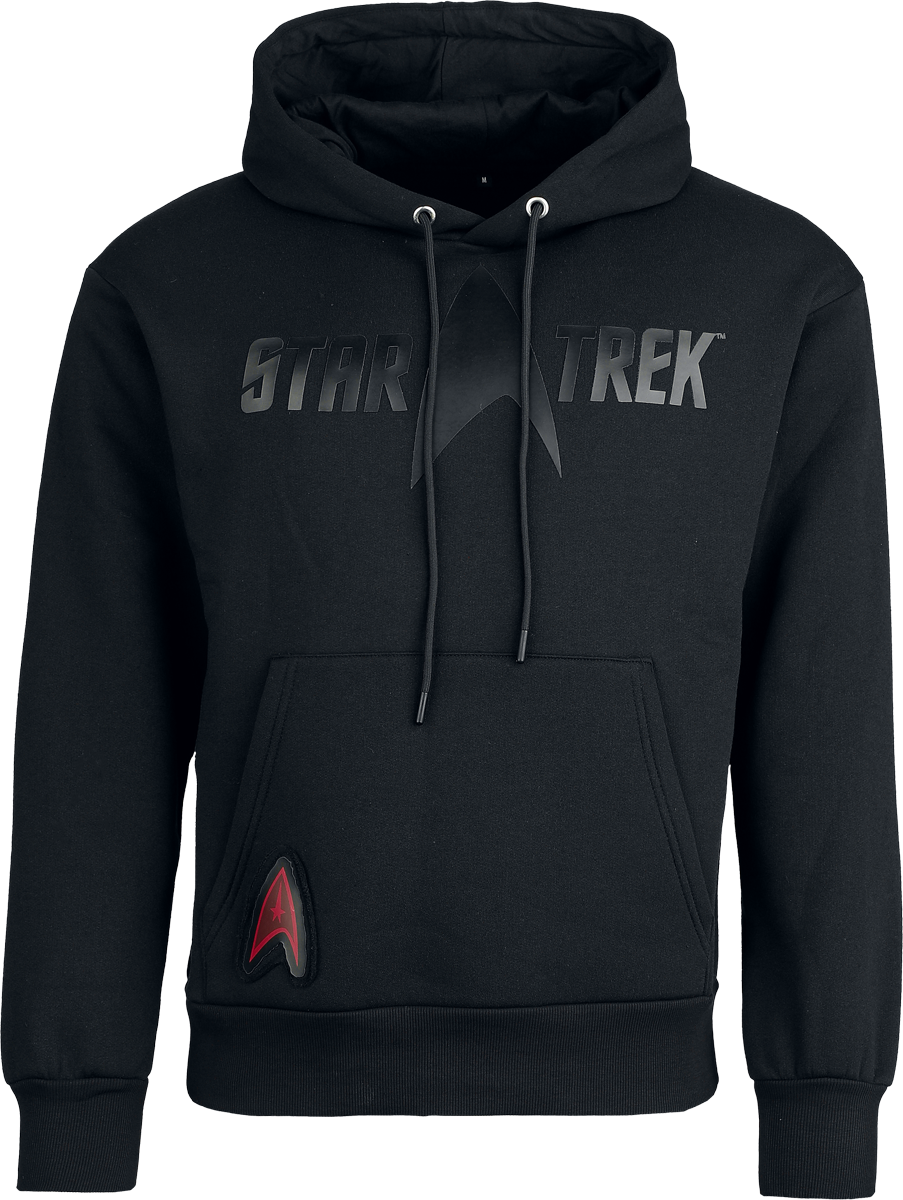 Star Trek  Hoodie - Heat Logo - Black on Black - for Men - black