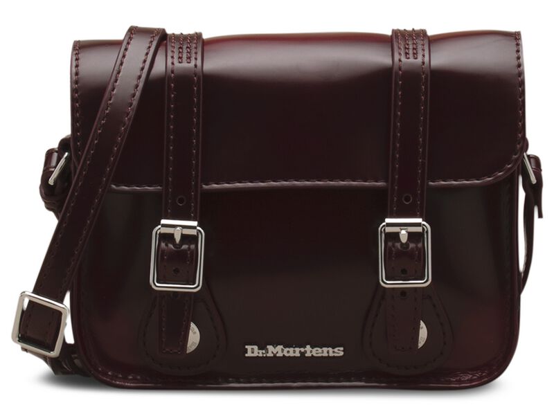 Levně Dr. Martens Cherry Red Cambridge Brush Kabelka tmavě červená