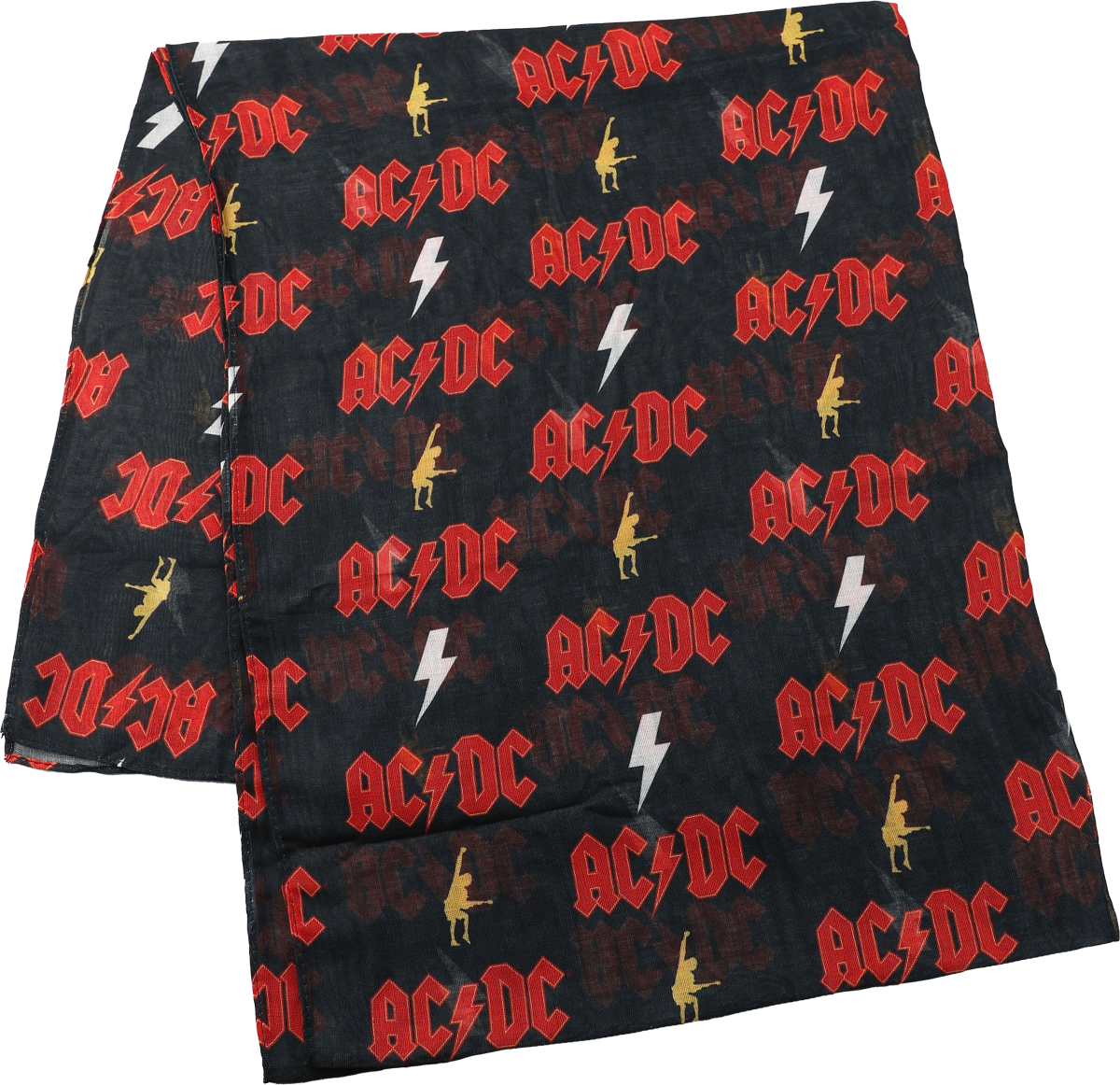 4068143359290 - AC DC Logo Tuch schwarz rot