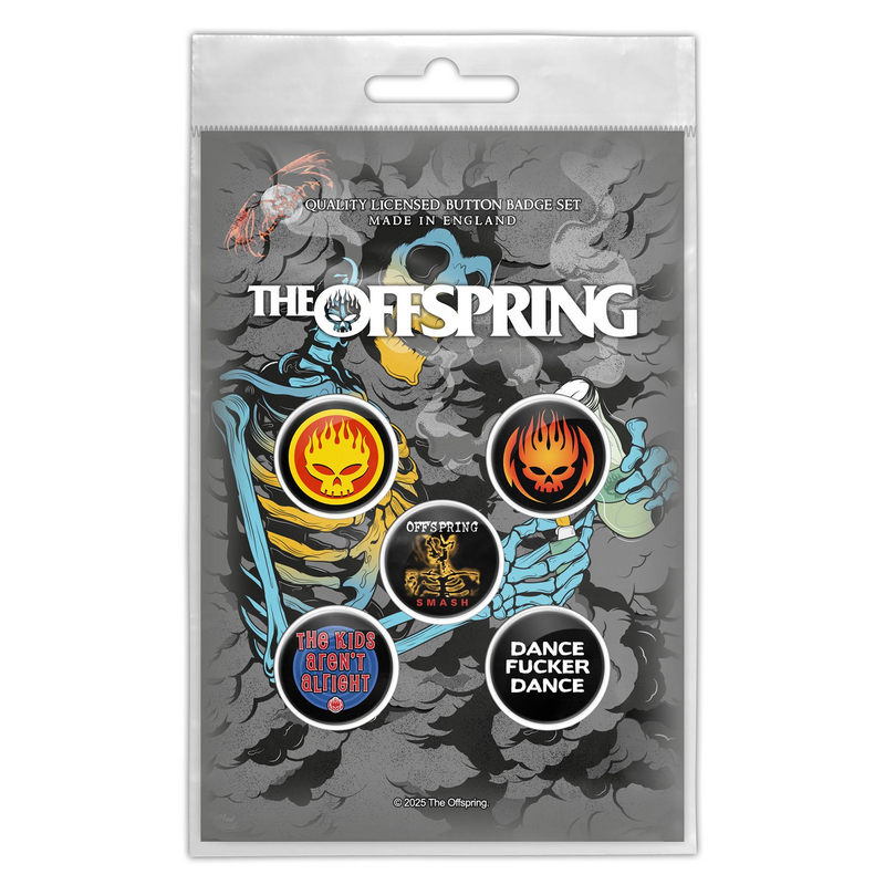 The Offspring  Badge - Skeleton Molotov - multicolour