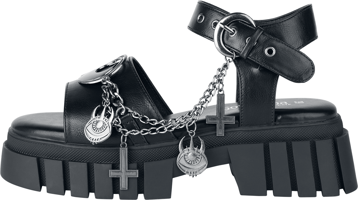 Thumbnail - Gothicana by EMP The Void Sandale schwarz in EU37