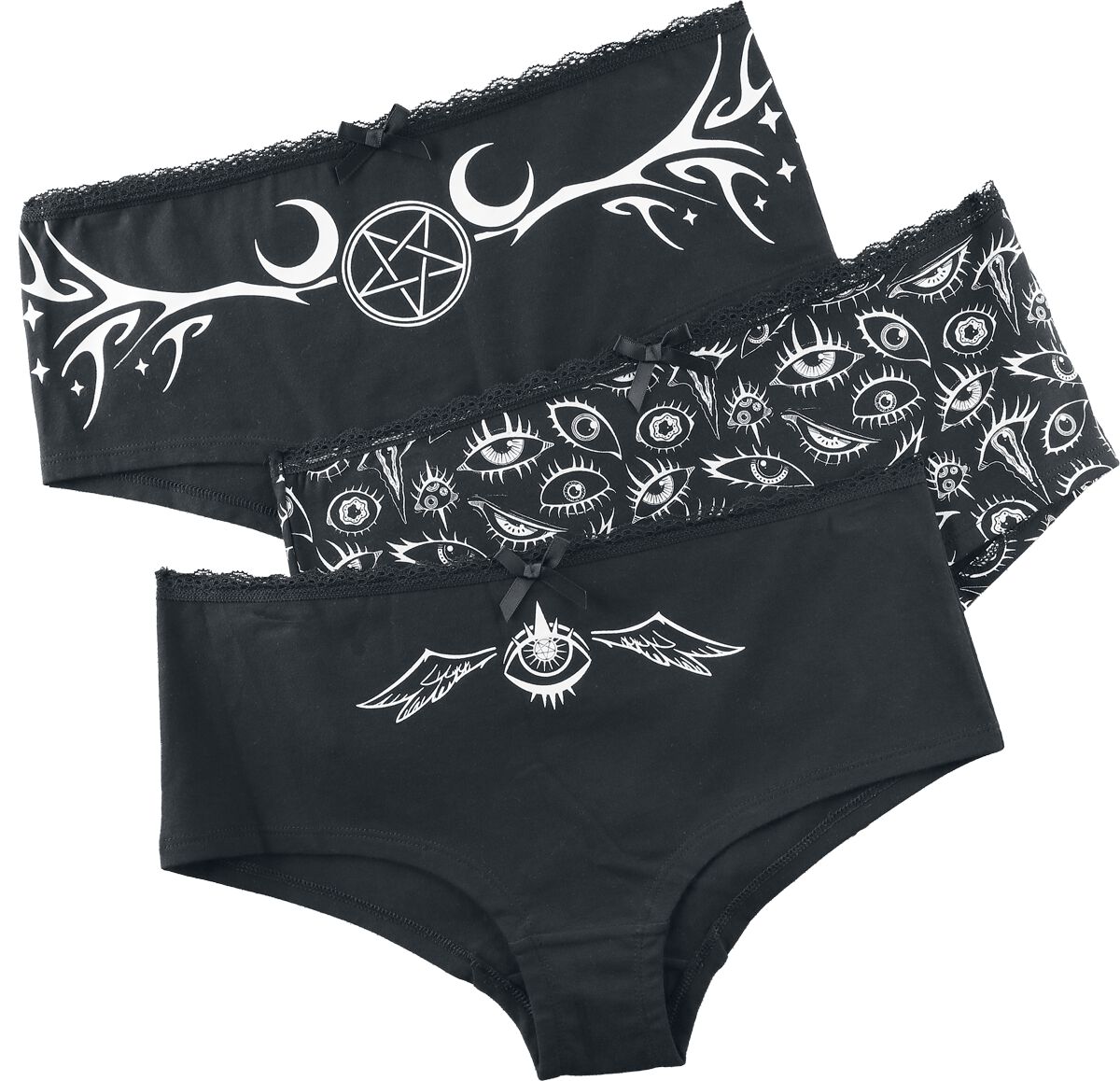4068143362108 - The Void Panty-Set schwarz in M