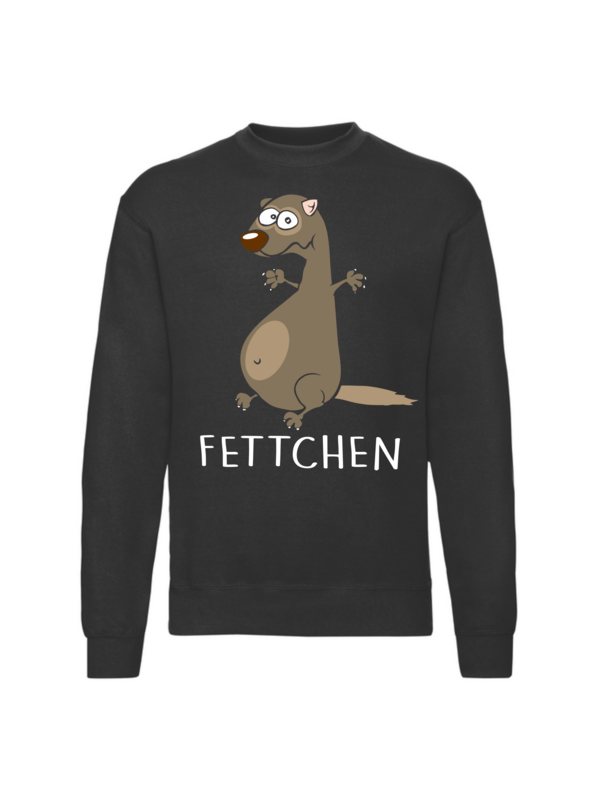 Tierisch Fun Sweatshirt - Fettchen - for Men - black