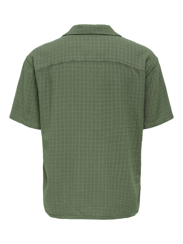 ONLY and SONS ONSLATHAM REG RESORT STRUC 0257 NOOS Kurzarmhemd oliv in L