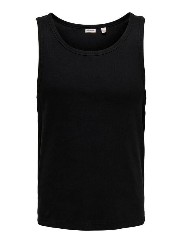 ONLY and SONS Tank-Top - ONSTANNER REG SL TANK TOP NOOS - S bis XXL - für Männer - Größe L - schwarz