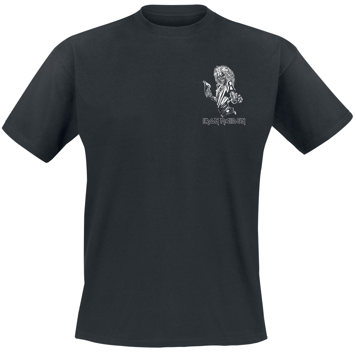 Iron Maiden  T-Shirt - Killers Line Drawing Pocket Print - for Men - black