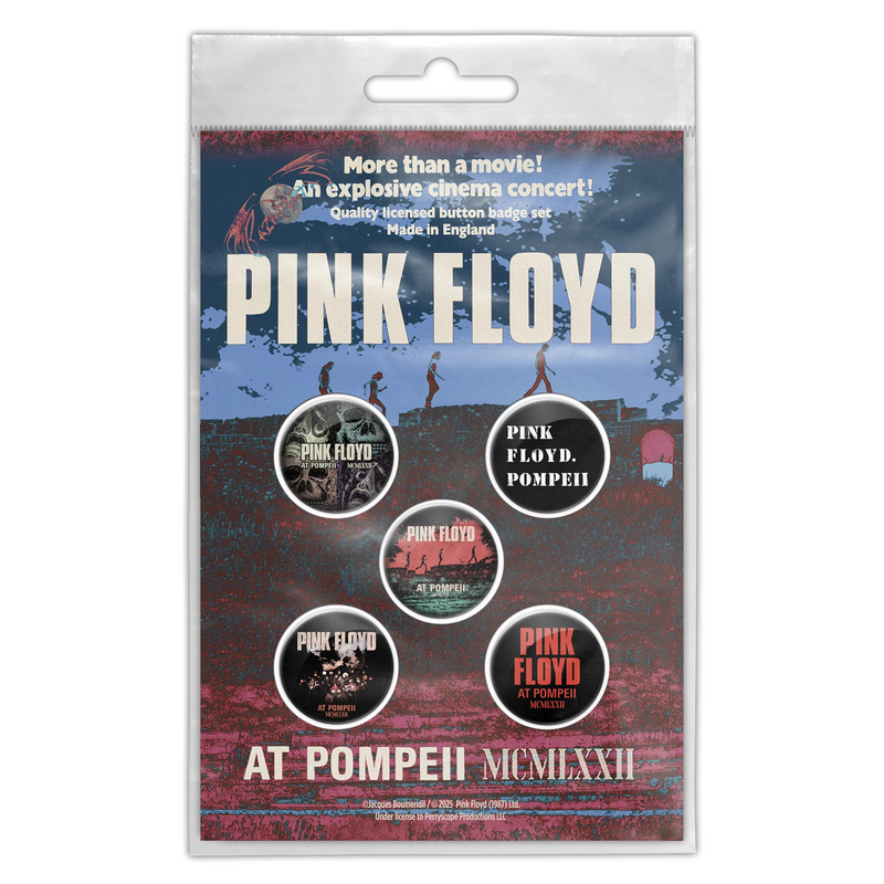 Pink Floyd  Badge - Live In Pompeii - multicolour
