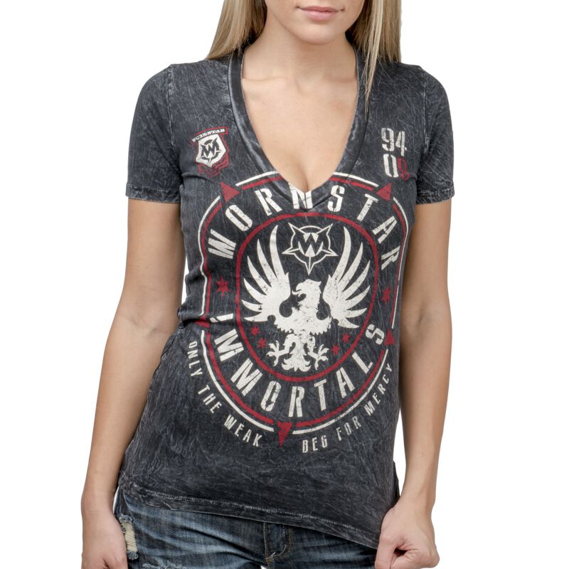Wornstar T-Shirt - Immortals Eagle Tee - XS bis 3XL - für Damen - Größe XS - schwarz