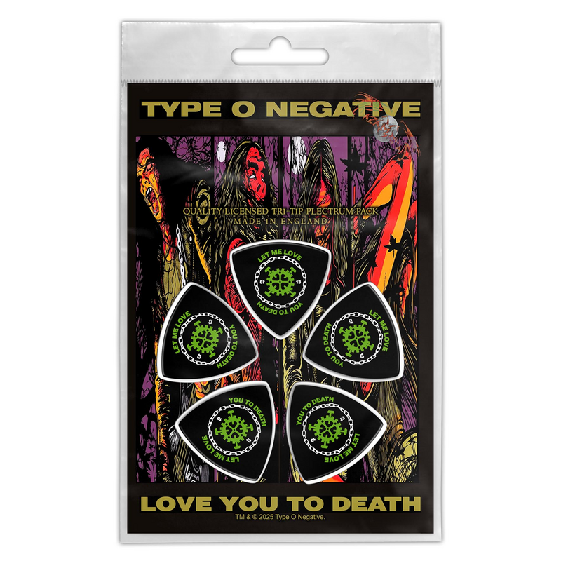 Type O Negative  Plectra Set - Love You To Death - multicolour