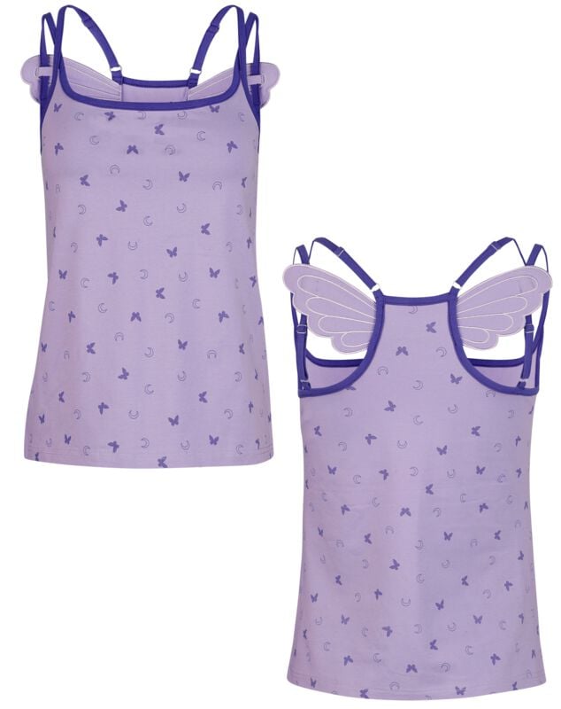 Full Volume by EMP Top - Cute Morbid with Wings - S till XXL - Damer - lilla