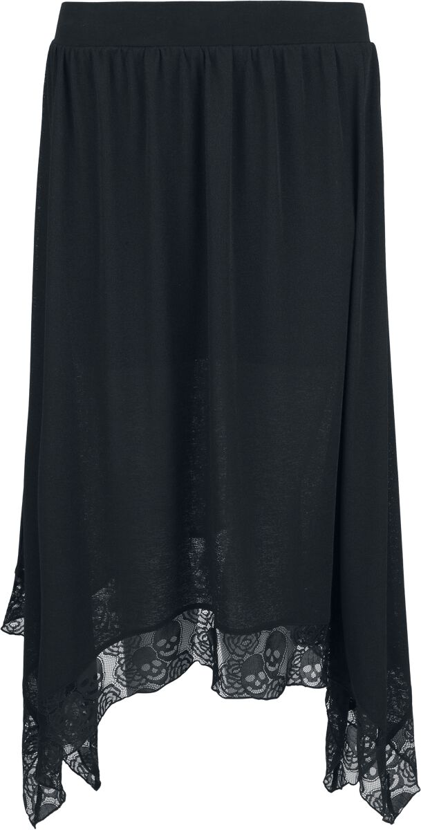 Langt skjørt  av Black Premium by EMP - Essential Dobbelt-lags Skjørt - Damer - svart