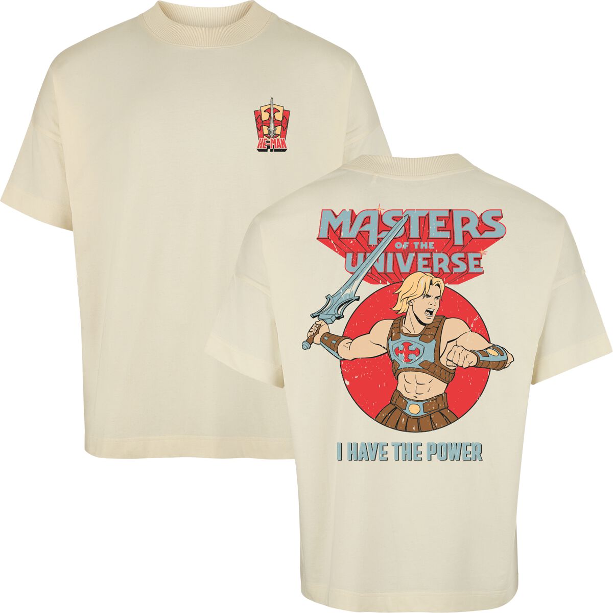 Masters Of The Universe Oversize T-Shirt - He-Man - By the Power of Grayskull - S bis 3XL - für Männer - Größe L - multicolor  - EMP exklusives