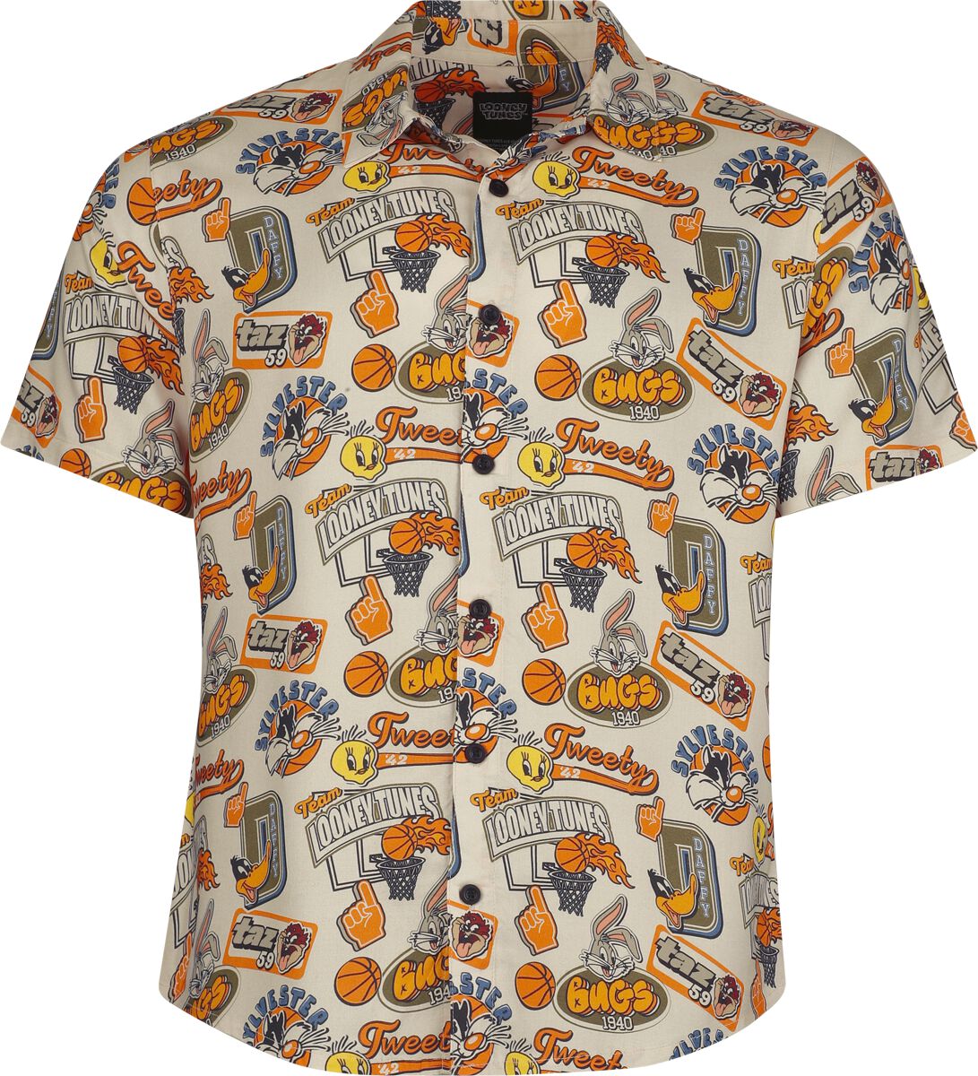 Looney Tunes Kurzarmhemd - Allover - Hawaii - S bis 3XL - für Männer - Größe 3XL - multicolor  - EMP exklusives Merchandise!