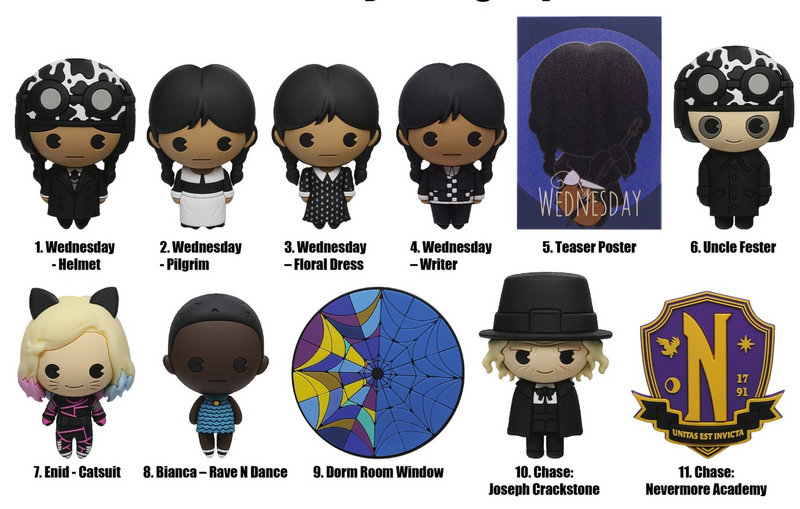 Wednesday  Backpack Pendant - Characters (Chase Edition possible!) - for None - multicolour