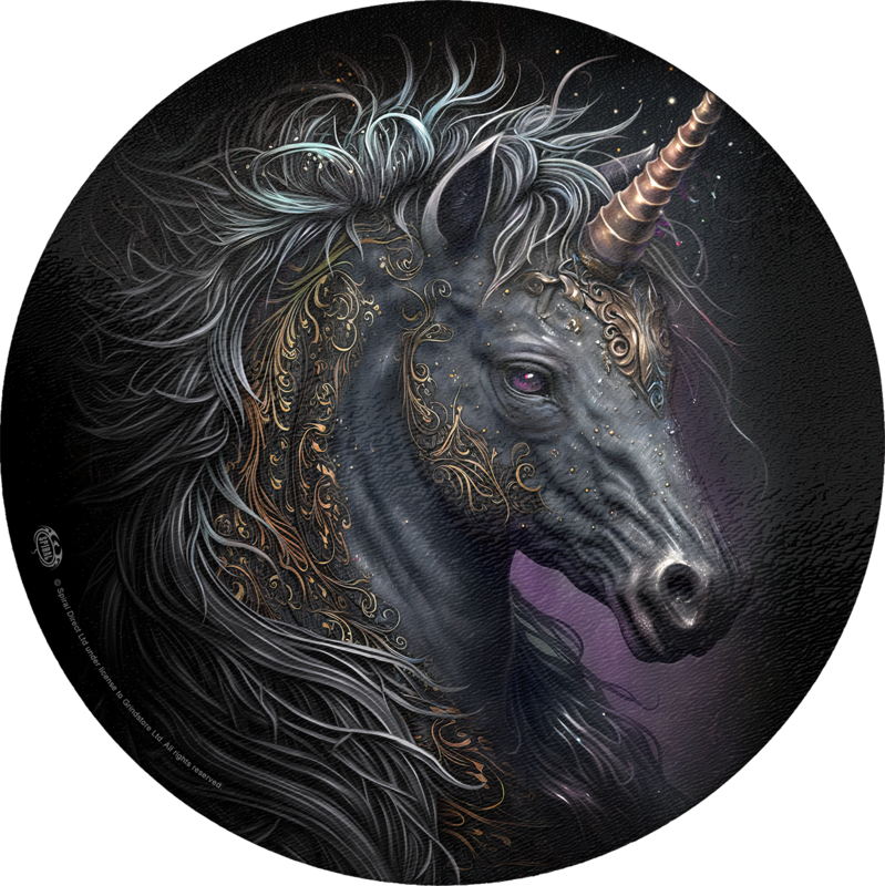 Spiral Gothic Cutting Board - Celtic Unicorn - multicolour