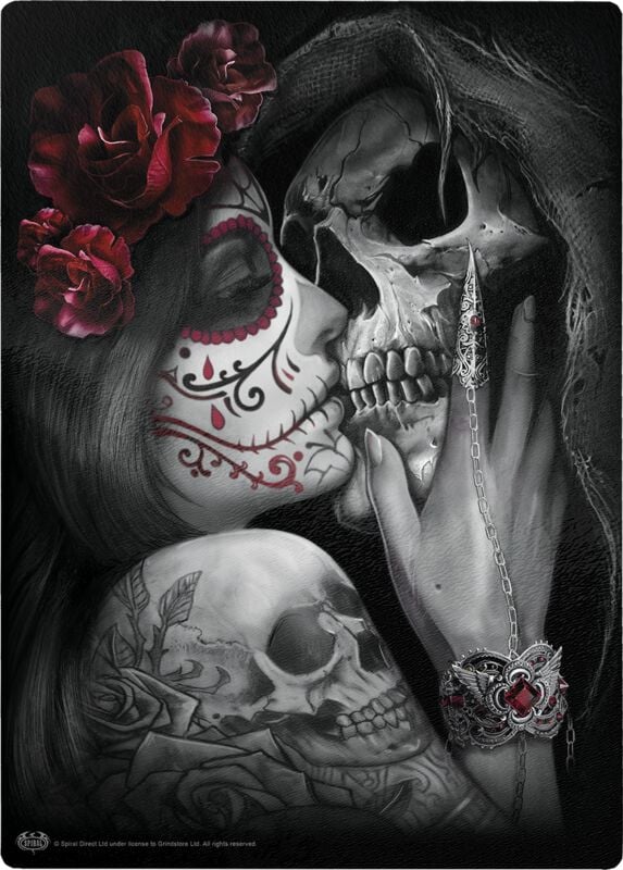 5059341976357 - Dead Kiss Schneidebrett multicolor