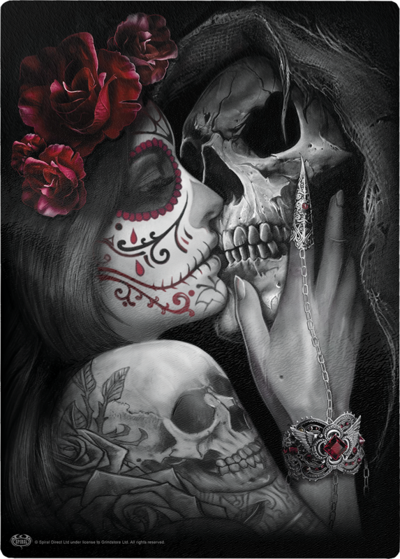 Spiral Gothic Cutting Board - Dead Kiss - multicolour