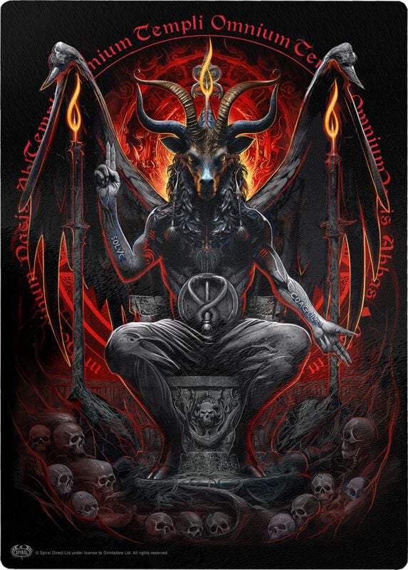 5059341976364 - Baphomet Schneidebrett multicolor