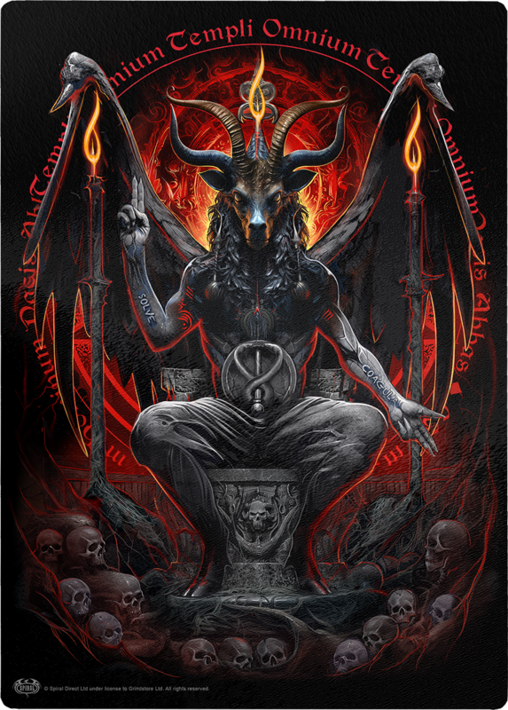 Spiral Gothic Cutting Board - Baphomet - multicolour