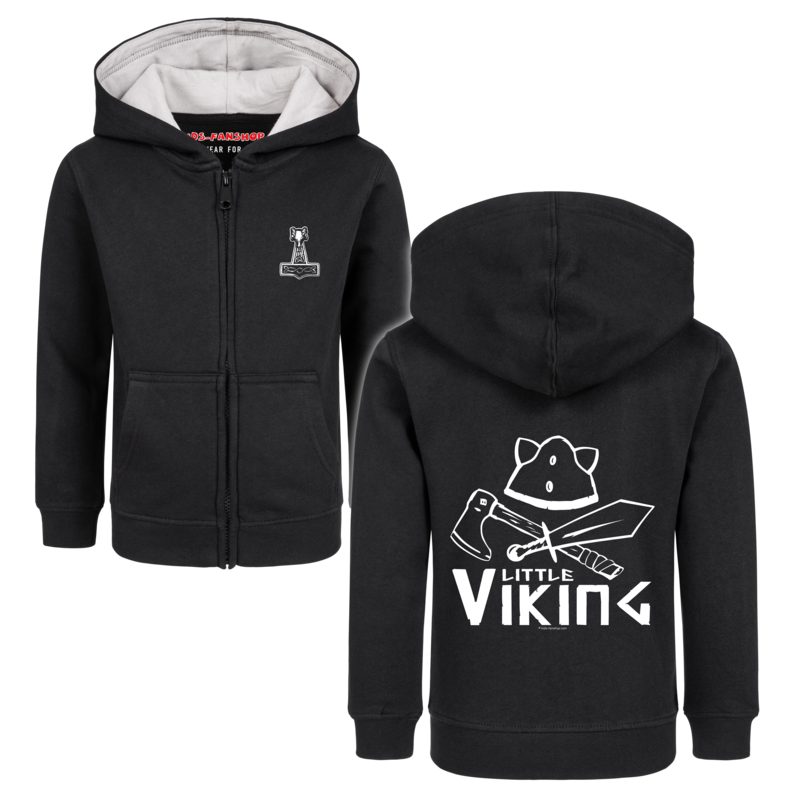 Sprüche - Fun Kinder vesten - Metal-Kids - Little Viking - voor Kinderen - zwart